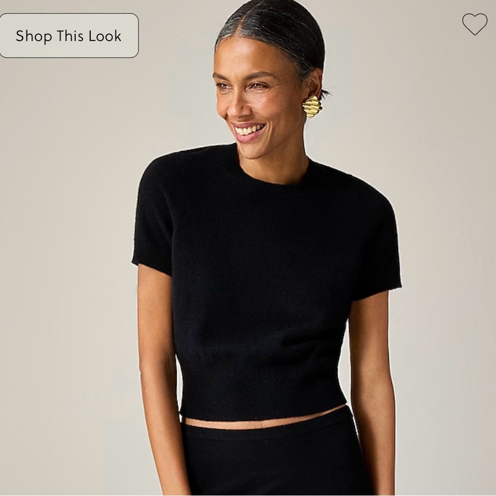 J. Crew Cashmere Shrunken T-shirt